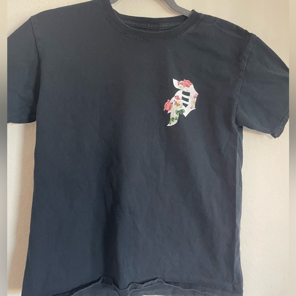 Born Primitive Black Tee with Floral Accent